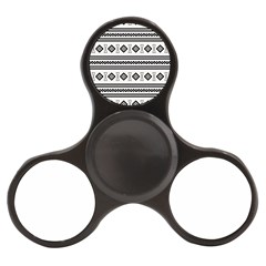 Black And White Aztec Finger Spinner by tmsartbazaar