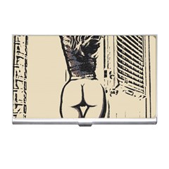 Morning My Dear    Sweet Perfection, Girl Stretching In The Bedroom Business Card Holder by Casemiro