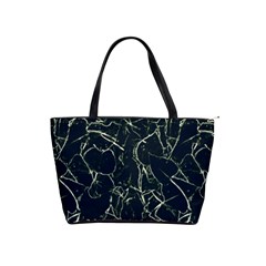 Neon Silhouette Leaves Print Pattern Classic Shoulder Handbag