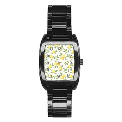 Lemons Stainless Steel Barrel Watch