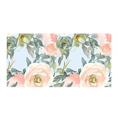 Pink Old Fashioned Roses Satin Wrap