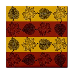 Autumn Leaves Colorful Nature Face Towel