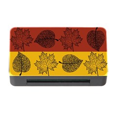 Autumn Leaves Colorful Nature Memory Card Reader With Cf
