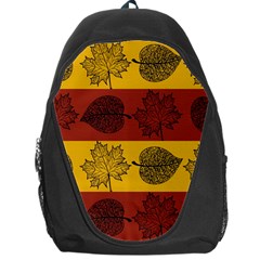 Autumn Leaves Colorful Nature Backpack Bag