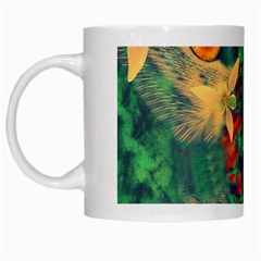 Illustrations Color Cat Flower Abstract Textures Orange White Mugs