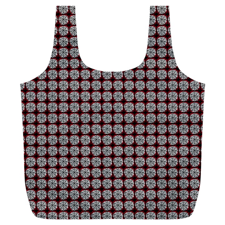 Red Halloween Spider Tile Pattern Full Print Recycle Bag (XL)