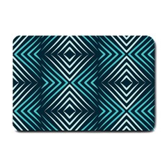 Blue Motif Design Small Doormat  by tmsartbazaar