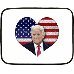 Trump President Sticker Design Fleece Blanket (mini)