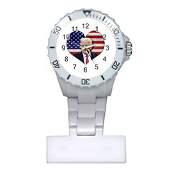 Trump President Sticker Design Plastic Nurses Watch by dflcprintsclothing