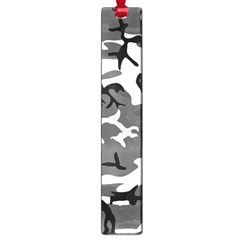 Army Winter Camo, Camouflage Pattern, Grey, Black Large Book Marks by Casemiro