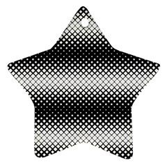 Geometrical Blocks, Rhombus Black And White Pattern Star Ornament (two Sides) by Casemiro