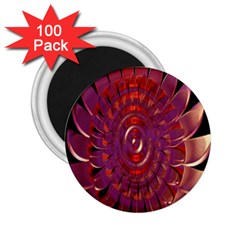Chakra Flower 2 25  Magnets (100 Pack)  by Sparkle