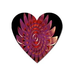 Chakra Flower Heart Magnet