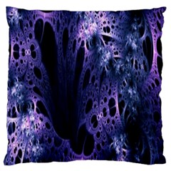 Fractal Web Large Flano Cushion Case (one Side) by Sparkle