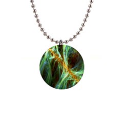 Abstract Illusion 1  Button Necklace by Sparkle