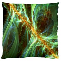 Abstract Illusion Large Flano Cushion Case (one Side) by Sparkle