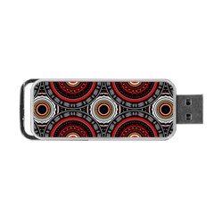 Tribal Aztec Mandala Art Portable Usb Flash (one Side) by tmsartbazaar