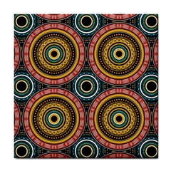 Aztec Multicolor Mandala Tile Coaster by tmsartbazaar