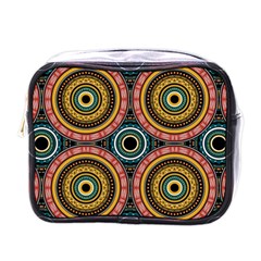 Aztec Multicolor Mandala Mini Toiletries Bag (one Side) by tmsartbazaar