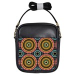 Aztec Multicolor Mandala Girls Sling Bag Front