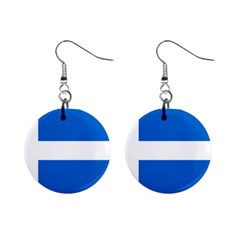 Flag Of Shetland Mini Button Earrings by abbeyz71