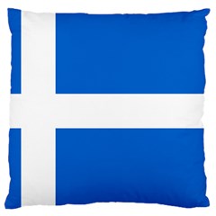 Flag Of Shetland Large Flano Cushion Case (one Side) by abbeyz71