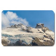 Snowy Andes Mountains, Patagonia - Argentina Large Doormat 