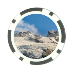 Snowy Andes Mountains, Patagonia - Argentina Poker Chip Card Guard