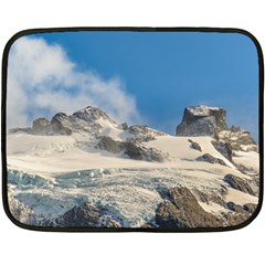 Snowy Andes Mountains, Patagonia - Argentina Fleece Blanket (Mini)