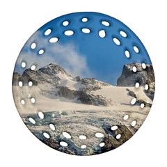 Snowy Andes Mountains, Patagonia - Argentina Round Filigree Ornament (Two Sides)