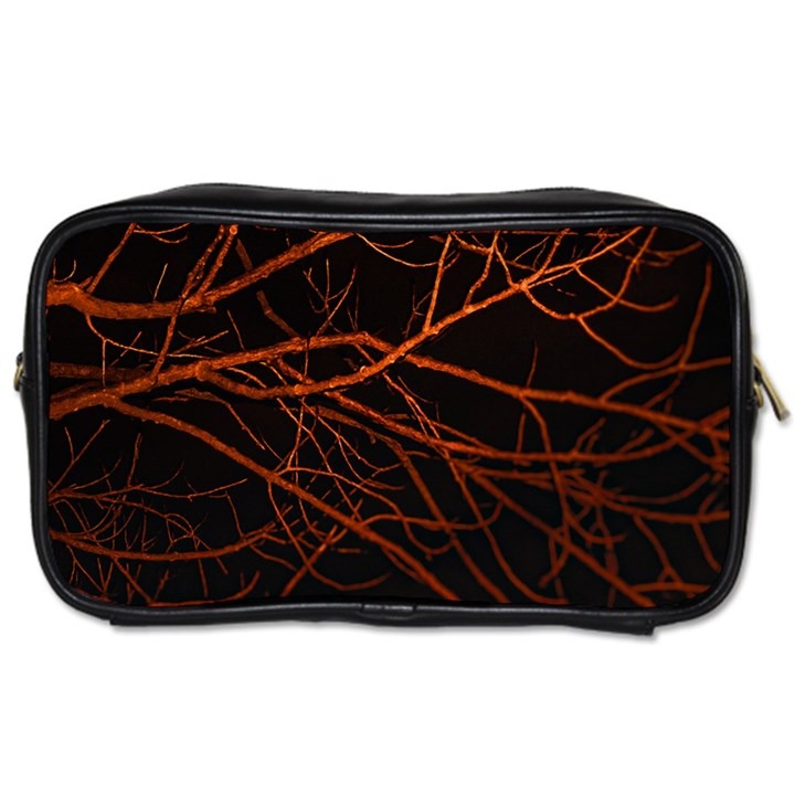 Dark Forest Scene Print Toiletries Bag (Two Sides)