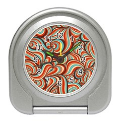 Psychedelic Swirls Travel Alarm Clock by Filthyphil