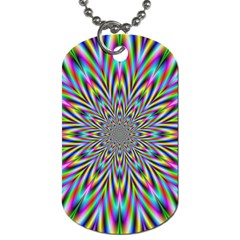 Psychedelic Wormhole Dog Tag (two Sides)