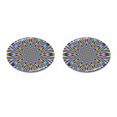 Psychedelic Wormhole Cufflinks (oval) by Filthyphil