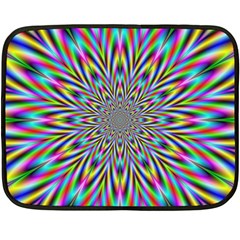 Psychedelic Wormhole Fleece Blanket (mini) by Filthyphil