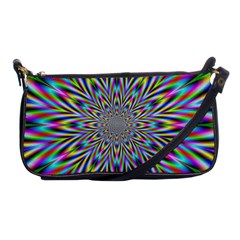 Psychedelic Wormhole Shoulder Clutch Bag by Filthyphil