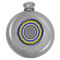 Psychedelic Blackhole Round Hip Flask (5 Oz) by Filthyphil