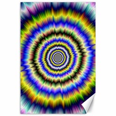 Psychedelic Blackhole Canvas 24  X 36  by Filthyphil