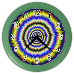 Psychedelic Blackhole Color Wall Clock by Filthyphil