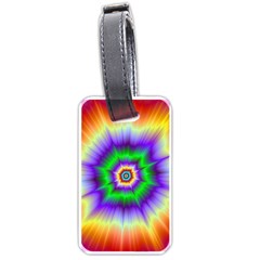 Psychedelic Trance Luggage Tag (one Side) by Filthyphil