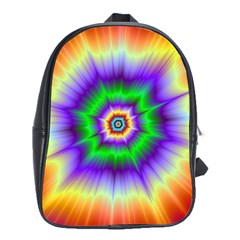 Psychedelic Trance School Bag (xl) by Filthyphil