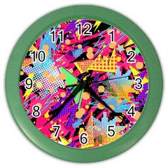 Psychedelic Geometry Color Wall Clock