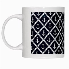 Anchors  White Mugs