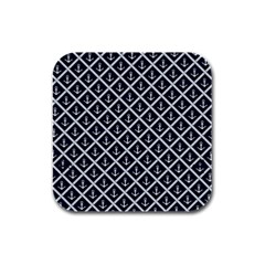 Anchors  Rubber Square Coaster (4 Pack) 