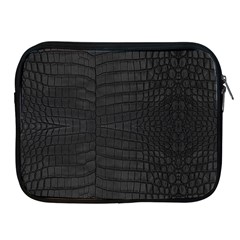 Black Crocodile Skin Apple Ipad 2/3/4 Zipper Cases by LoolyElzayat