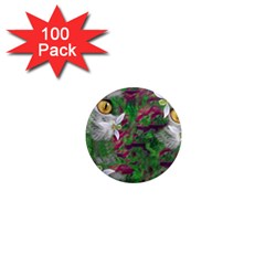 Illustrations Color Cat Flower Abstract Textures 1  Mini Magnets (100 Pack) 