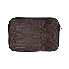 Chestnut Nile Crocodile Skin Apple Ipad Mini Zipper Cases by LoolyElzayat