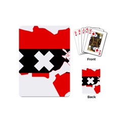 Flag Map Of Amsterdam Playing Cards Single Design (mini) by abbeyz71