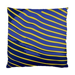 Yellow Blue Stripped Fish Standard Cushion Case (two Sides) by LoolyElzayat