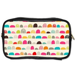 Scandinavian Folk Art Rainbow Road Toiletries Bag (Two Sides)